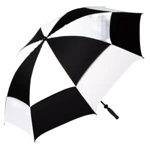 Golf Gifts & Gallery 72" Dual Canopy Umbrella - Black/White