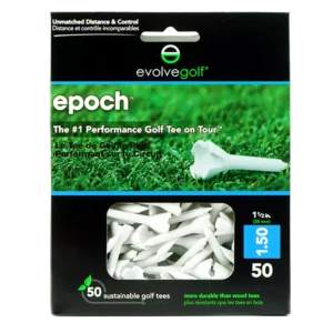 Evolve Golf Epoch Hybrid White 1-1/2" Tees 50-Pack
