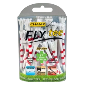 Champ Zarma Fly Tee Myhite 2-3/4" Tee 30 Pack