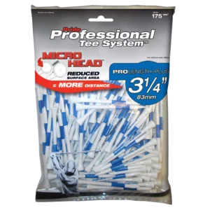 Pride Micro Head White/Blue 3-1/4" Golf Tee