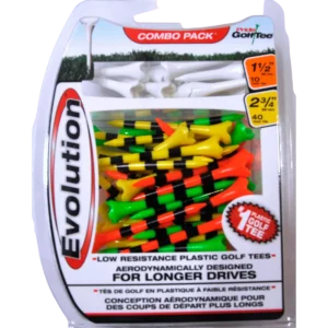Professional Tee System Fruit Combo 1-1/2" & 2-3/4" Golf Tee 50-Pack