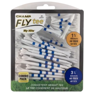 Champ Zarma Flytee Myhite Blue 1-3/4" & 3-1/4" Tee Combo 50-Pack