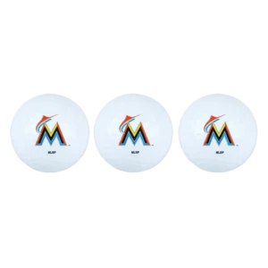 Team Effort Miami Marlins Golf Ball 3 Pack