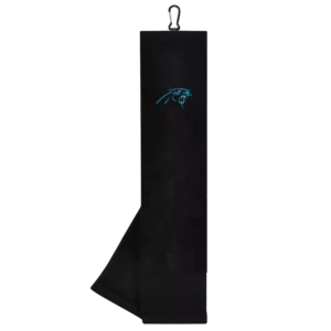 Team Effort Carolina Panthers Face/Club Tri-Fold Embroidered Towel
