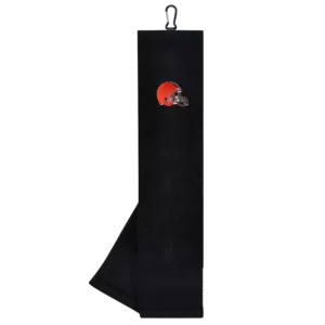 Team Effort Cleveland Browns Face/Club Tri-Fold Embroidered Towel