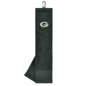 Team Effort Green Bay Packers Face/Club Tri-Fold Embroidered Towel