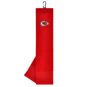 Team Effort Kansas City Chiefs Face/Club Tri-Fold Embroidered Towel