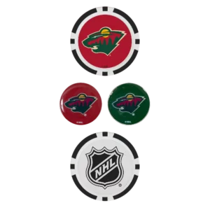 Team Effort Minnesota Wild Ball Marker Set
