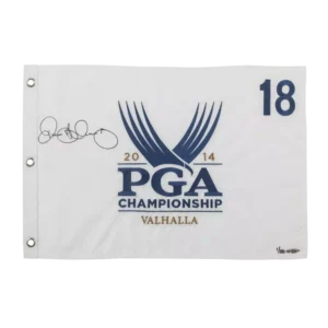 Upper Deck Rory Mcilroy Autographed 2014 Pga Valhalla Pin Flag