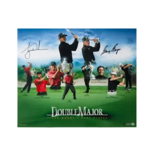 Upper Deck Gary Player/ Tiger Woods Autographed Double Major Photo