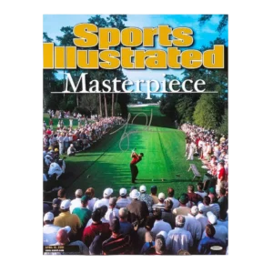 Tiger Woods Autographed Sports Illustrated Cover Print 2001 Masters