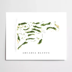 Arcadia Bluffs Golf Course Map