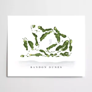 Bandon Dunes Golf Course Map
