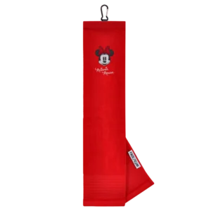 Team Effort Minnie Mouse Face/Club Tri-Fold Towel