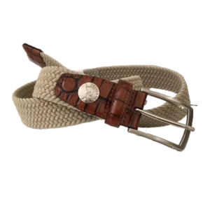 Pebble Beach Solid Braided Stretch Belt
