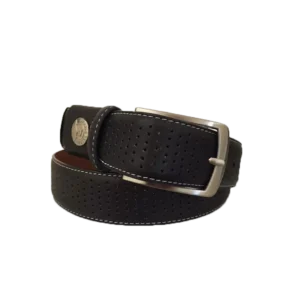 Pebble Beach Leather Stretch Perforated Belt
