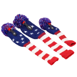 Golf Gifts & Gallery Stars & Stripes Knit Headcover 3-Pack