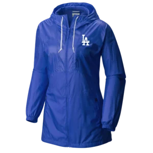 Columbia LA Dodgers Women's Long Windbreaker