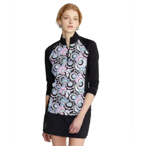 RLX Golf Performance Print Jersey Quarter-Zip Pull Over