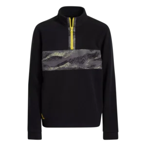 adidas Graphic Block Print Junior Boys Quarter Zip Pull Over