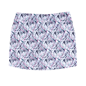 Pebble Beach Women's Swirl 16.5" Pull-On Skort