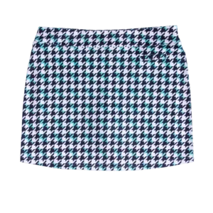 Pebble Beach Women's Houndstooth 16.5" Pull-On Skort