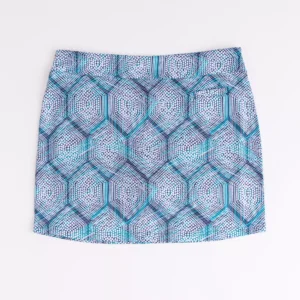 Pebble Beach Women's Diamond Geo 16.5" Pull-On Skort