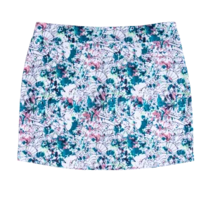 Pebble Beach Women's Paisley Splash 16.5" Pull-On Skort