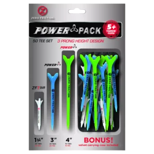 Zero Friction Power Variety Tees 50-Pack