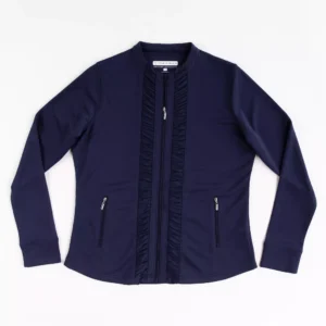 Pebble Beach Lightweight Full Zipped Ruched Jacket