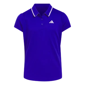 adidas Tipped Collar Girls Shorts Sleeve Polo Shirt