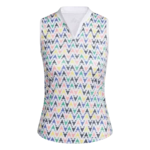 adidas HEAT.RDY Geo Print Girls Sleeveless Polo Shirt