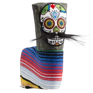 Pins & Aces Mustache Sugar Skull Green Camo Blade Putter Cover
