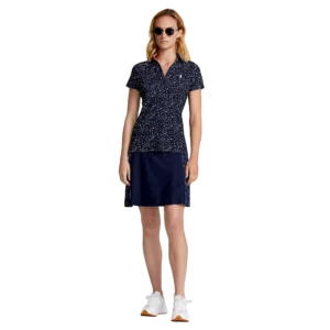 RLX Golf Pleated Faux Wrap 17" Skirt