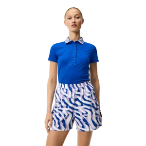 J. Lindeberg Tilda Colorblock Short Sleeve Polo Shirt