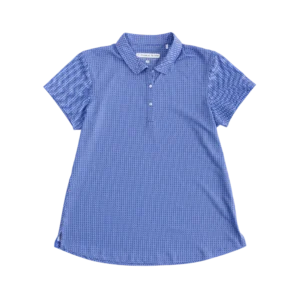 Geo Print Short Sleeve Polo Shirt