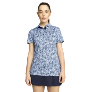 MATTR Plumeria Short Sleeve Polo Shirt