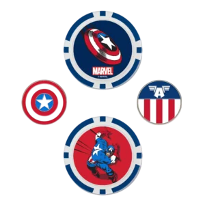 Team Effort Captain America Ball Marker Set
