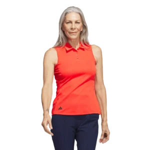 Textured Solid Sleeveless Polo Shirt