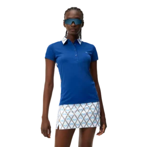 Cara Bridge Collar Short Sleeve Polo Shirt
