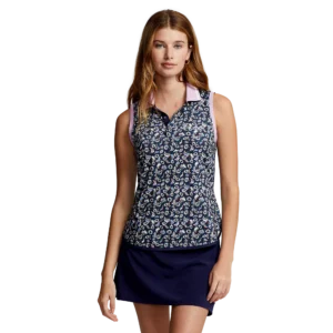 Airflow Floral Sleeveless Polo