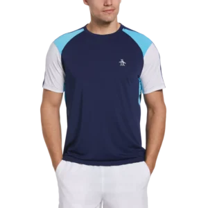 Original Penguin Color Block Men's Tennis Shirt
