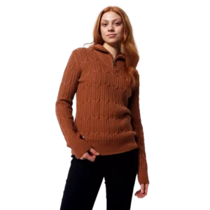 Olivet Cable Knit Quarter Zip Pull Over