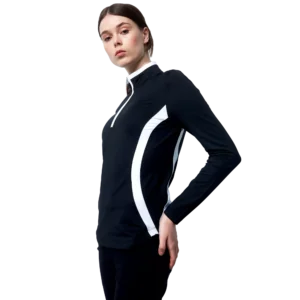 Vichy Colorblock Quarter Zip Pull Over