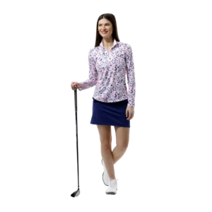 Island Paisley SolCool Quarter Zip Pull Over