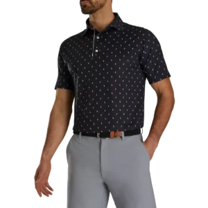 Golf Bag Print Lisle Self Collar