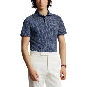 Shield Crest Print Polo