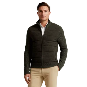 RLX Quilted Herringbone Wool Sweater