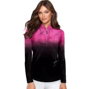 Pebble Ombre Sunsense Quarter Zip Pull Over