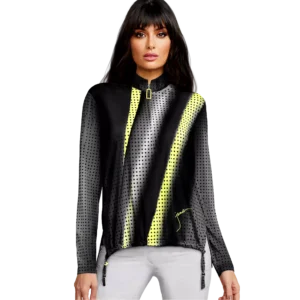 Sunsense Ombre Dot Quarter Zip Pullover